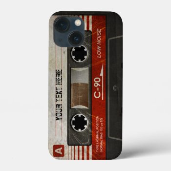 Retro Compact Audio Cassette | Dj Best Gifts Iphone 13 Mini Case by BestCases4u at Zazzle