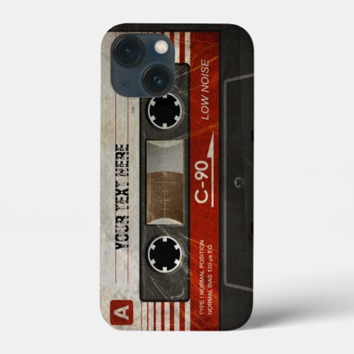 Retro Compact Audio Cassette  DJ Best Gifts iPhone 13 Mini Case