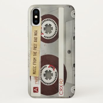 Retro Compact Audio Cassette | Dj Best Gifts Iphone X Case by BestCases4u at Zazzle