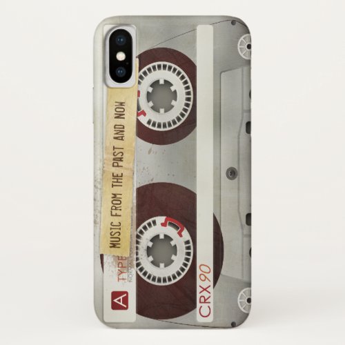 Retro Compact Audio Cassette  DJ Best Gifts iPhone X Case