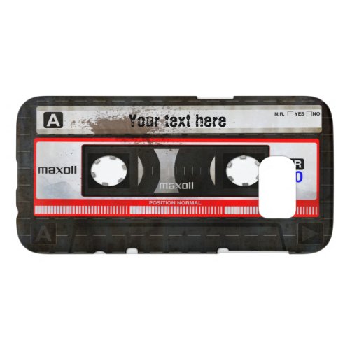 Retro Compact Audio Cassette  DJ Best Gifts Samsung Galaxy S7 Case