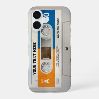 Retro Compact Audio Cassette | DJ Best Gifts iPhone 16 Case