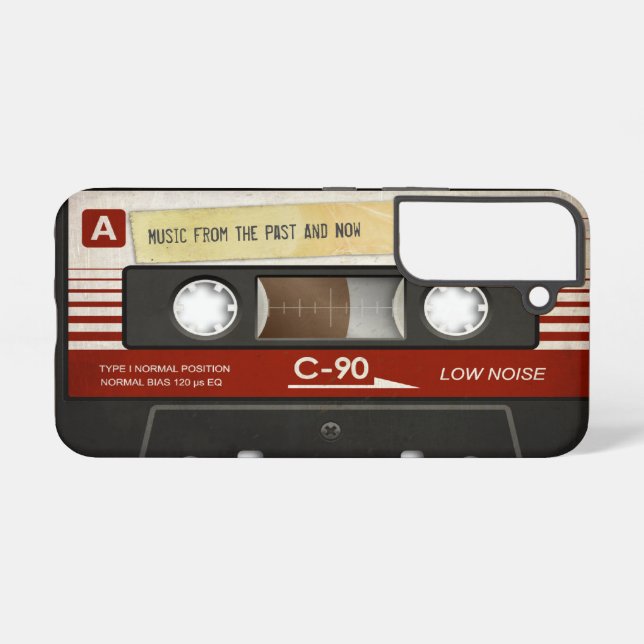 Retro Compact Audio Cassette | DJ Best Gifts Samsung Galaxy Case (Back Horizontal)