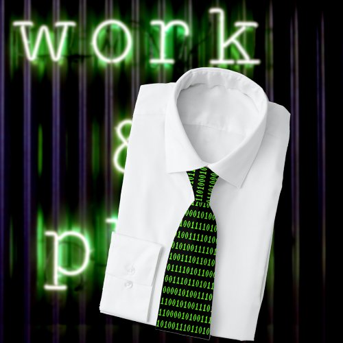 Retro Computing _ Programming in Binary _ Coders Neck Tie