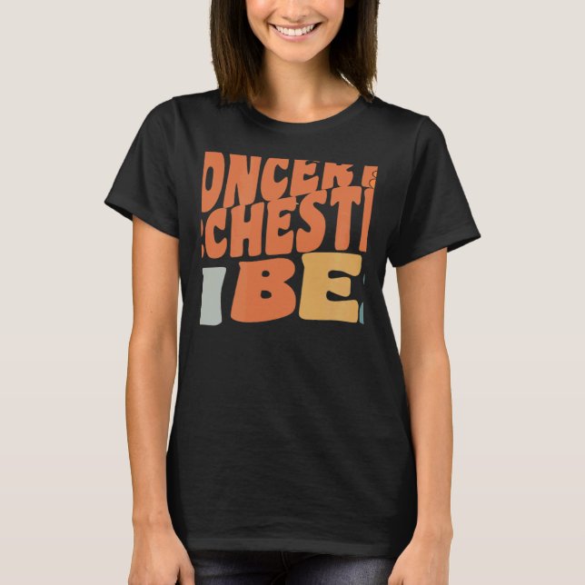 Retro Concert Orchestra Vibes Teacher Women Kids T-Shirt (Front)