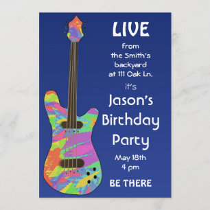 Retro Concert Poster Customizable Invitation