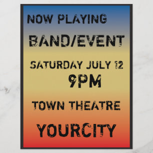 Retro Concert Poster Style Flyer