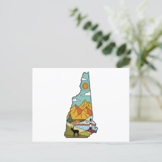 Retro Concord New Hampshire White Mountain Postcard