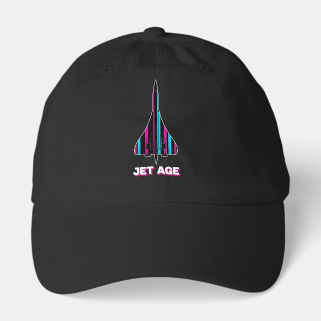 Retro Concorde Jet Age Aviation Hat (Front)