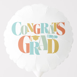 Retro Congrats Graduate Graduation Photo Balloon