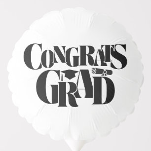 Retro Congrats Graduate Graduation Photo Balloon