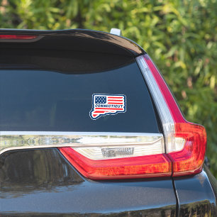 Retro Connecticut State Flag Sticker