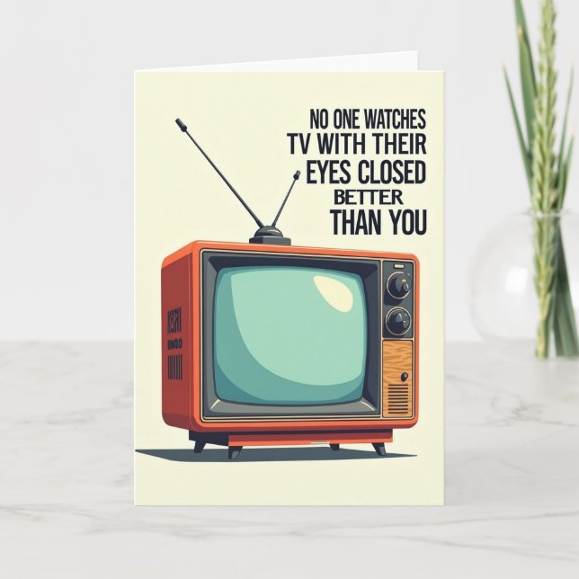 Retro Console Fathers Day Card (Front)