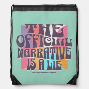 Retro Conspiracy Theory Drawstring Bag