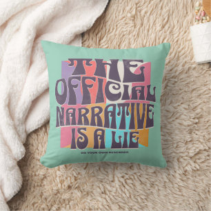 Retro Conspiracy Theory Throw Pillow