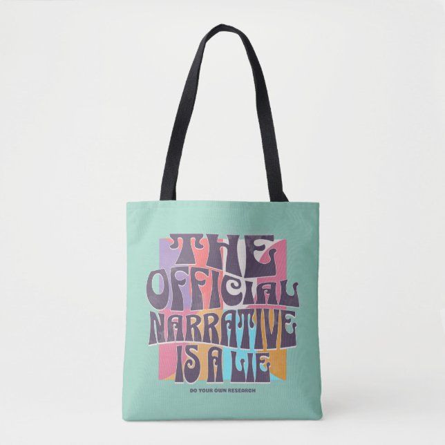 Retro Conspiracy Theory Tote Bag (Front)