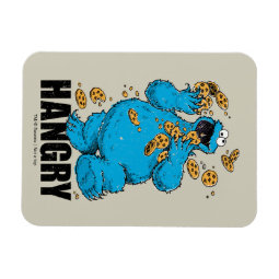 Retro Cookie Monster | Hangry Magnet | Zazzle