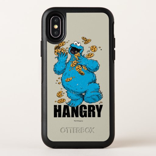 Retro Cookie Monster | Hangry OtterBox Symmetry iPhone X Case