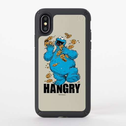 Retro Cookie Monster | Hangry Speck iPhone X Case