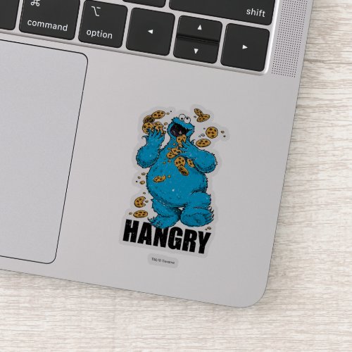Retro Cookie Monster  Hangry Sticker