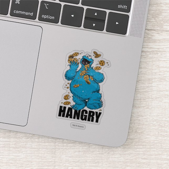 Retro Cookie Monster | Hangry Sticker (Detail)