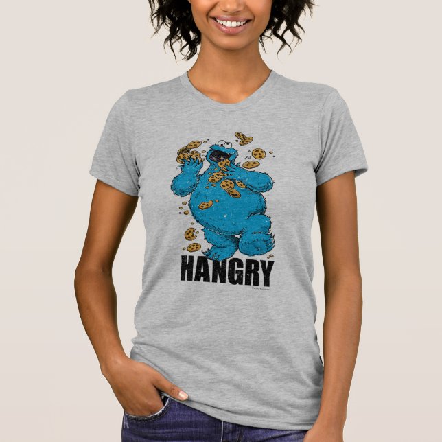 Retro Cookie Monster | Hangry T-Shirt (Front)