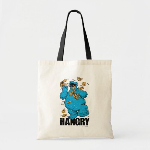 Retro Cookie Monster  Hangry Tote Bag