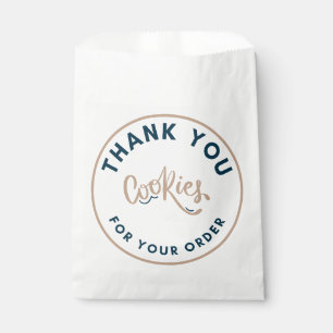 Retro Cookies thank you for your order Favor Bag