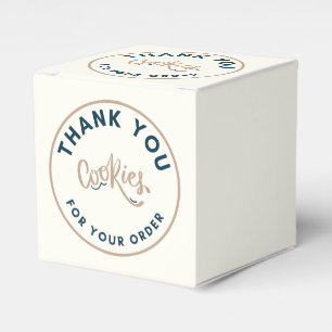 Retro Cookies thank you for your order Favor Boxes