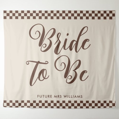 Retro Cool bride to be Bridal Shower Backdrop