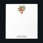 Retro Cool Christmas Tree Decorations Notepad<br><div class="desc">A notepad with a vintage style illustration. 3 red Christmas baubles surrounded by green holly and berries. Stylish retro design.</div>