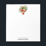 Retro Cool Christmas Tree Decorations Notepad<br><div class="desc">A notepad with a vintage style illustration. 3 red Christmas baubles surrounded by green holly and berries. Stylish retro design.</div>