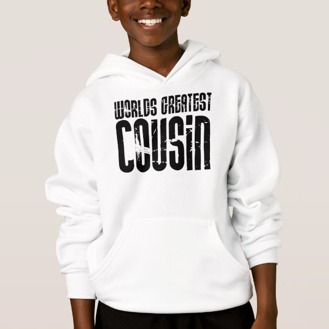 Retro Cool Cousins : World's Greatest Cousin Hoodie (Front)