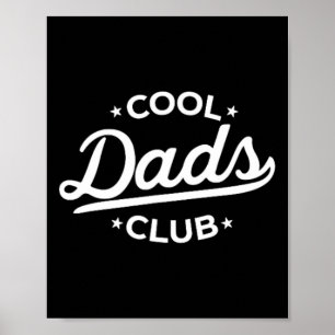 Retro Cool Dads Club Funny Dad Pocket Fathers Day  Poster