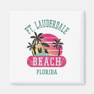 Retro Cool Ft. Lauderdale Vintage Mens Womens Fl B Magnet