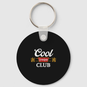 Retro Cool Grandpas Club Family Matching Father's Keychain