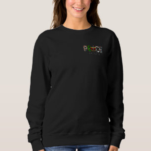 Retro Cool Graphic Peaceful For Cold Christmas Day Sweatshirt