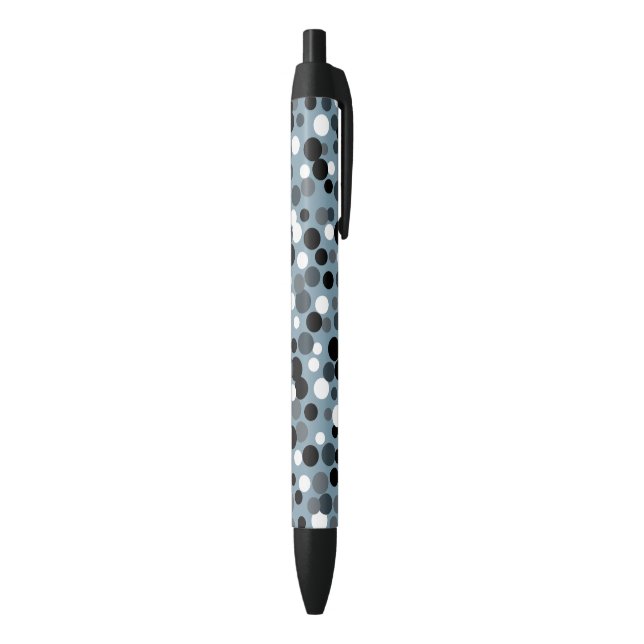 Retro Cool Gray Dots Writing Pens Gift (Bottom (Vertical))