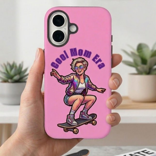 Retro Cool Mom Era Custom Text Phone Case (Creator Uploaded)