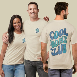 Retro Cool Moms Club Motherhood T-Shirt Gift