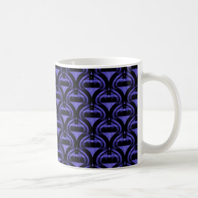 Retro Cool Mug, Royal Blue Coffee Mug (Right)