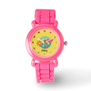 Retro Cool Peace Sign Personalized Watch