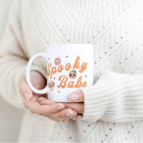 Retro Cool Spooky Babe Halloween Coffee Mug