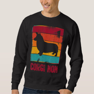 Retro Corgi Mom Owner Mother Pet Mama Dog Sweatshirt