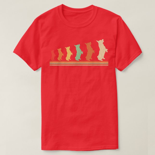 Retro Corgi T-Shirt (Design Front)