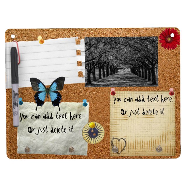 Retro Corkboard Cork Board (Front)