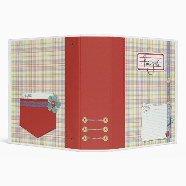 Retro-Country 2" Recipe Binder (Background)
