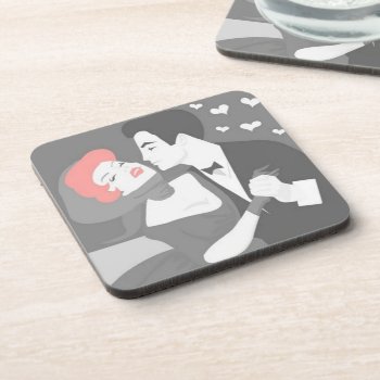 Retro Couple - Coasters by ImGEEE at Zazzle