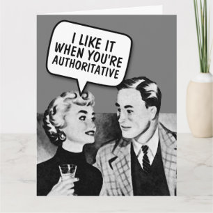 RETRO COUPLE D/S FUNNY OVERSIZED CARD