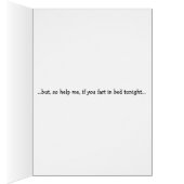 Retro Couple - Farting in Bed, Cards (Inside (Right))